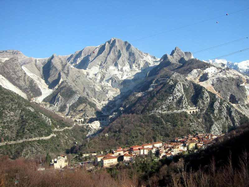 Una veduta del paese di Bedizzano 