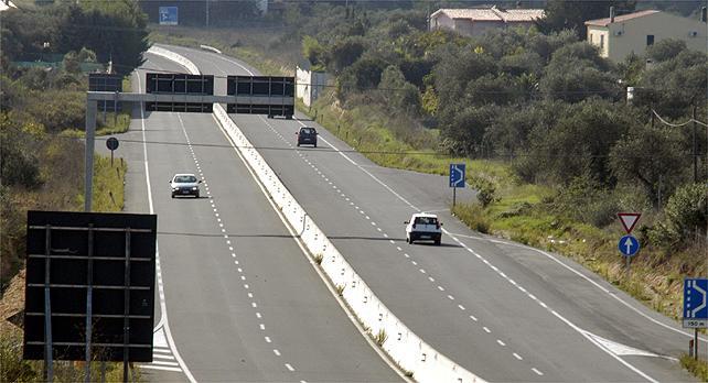 Un tratto della quattro corsie Sassari-Alghero