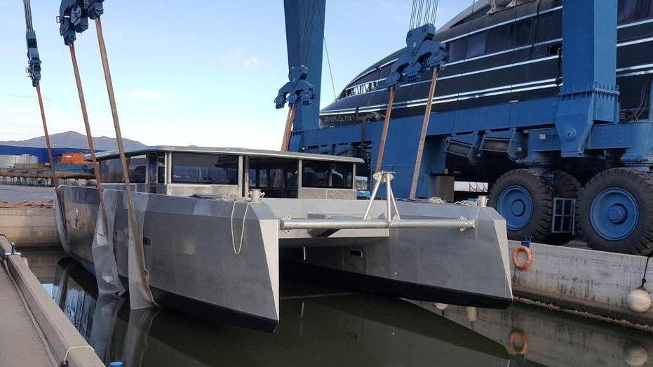 Elianto, il catamarano eolico e senza barriere prende il largo