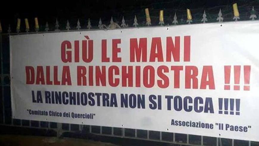 Sit-in in piazza per cancellare gli Aru di Quercioli