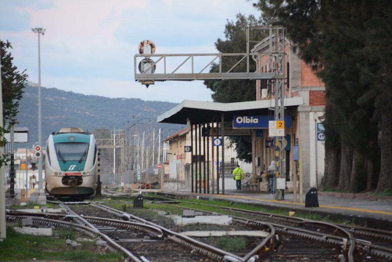 La stazione ferroviaria di Olbia