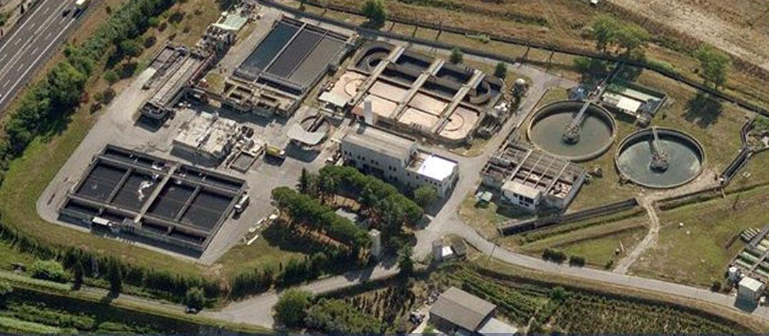 L'impianto di depurazione di Gida a Baciacavallo