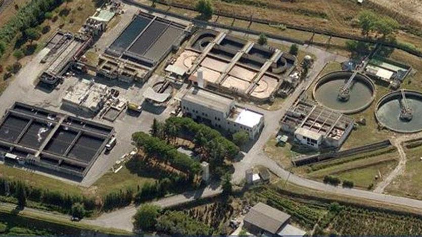 L'impianto di depurazione di Gida a Baciacavallo