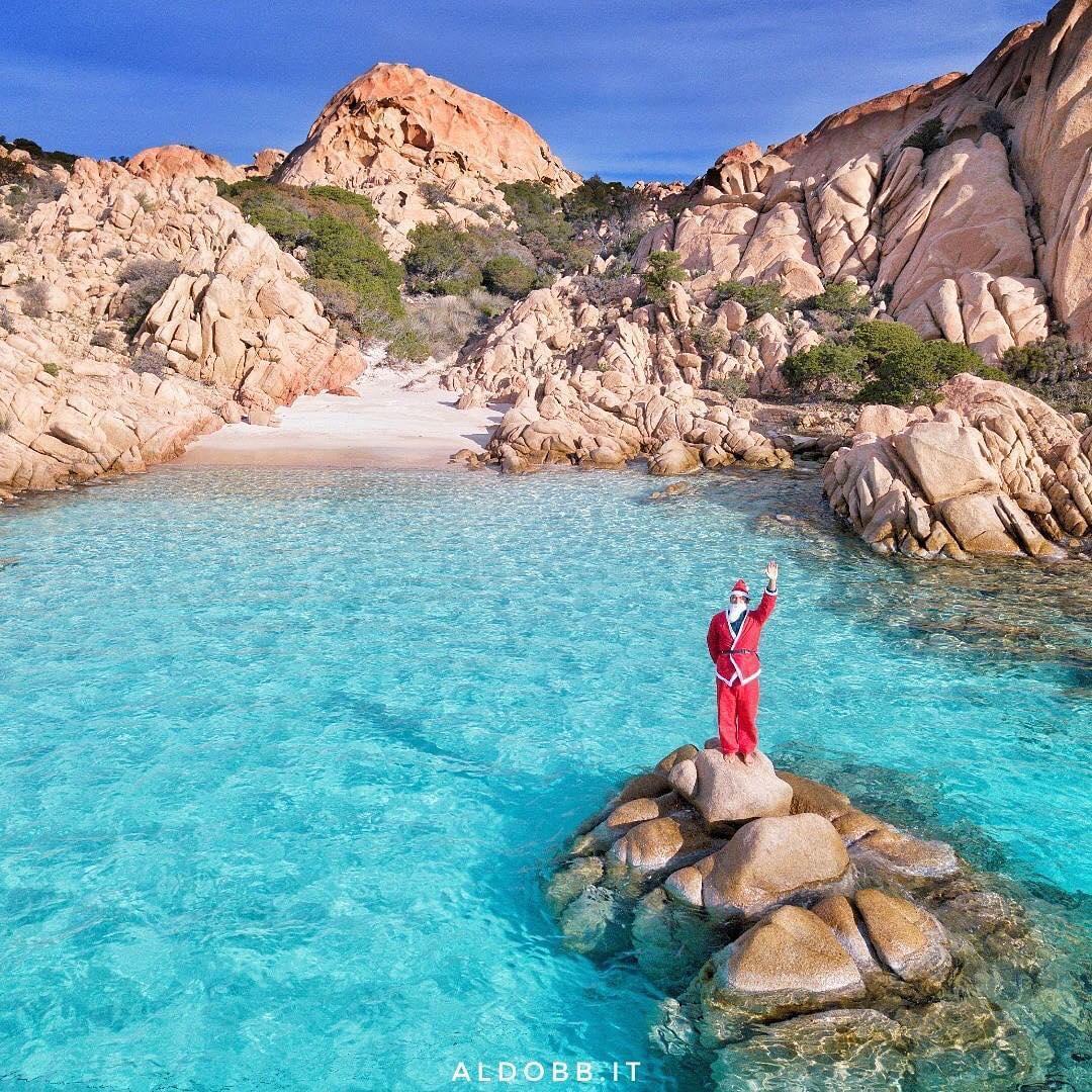 Babbo Natale a Cala Coticcio, Caprera (foto Emanuele Di Ruscio)