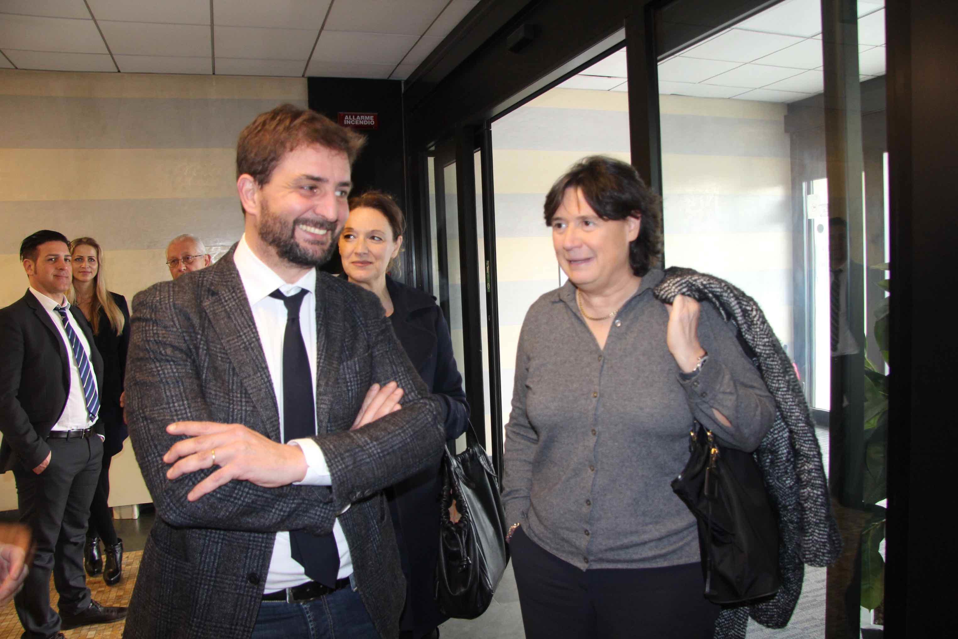 Il consigliere regionale Nicola Ciolini, la consigliera regionale Ilaria Bugetti e l'assessore regionale Stefania Saccardi