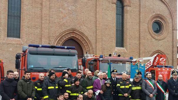 I vigili del fuoco volontari protagonisti in piazza