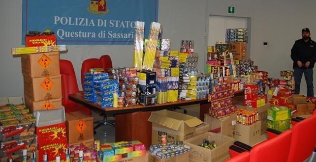 La polizia sequestra 500 chili di botti 