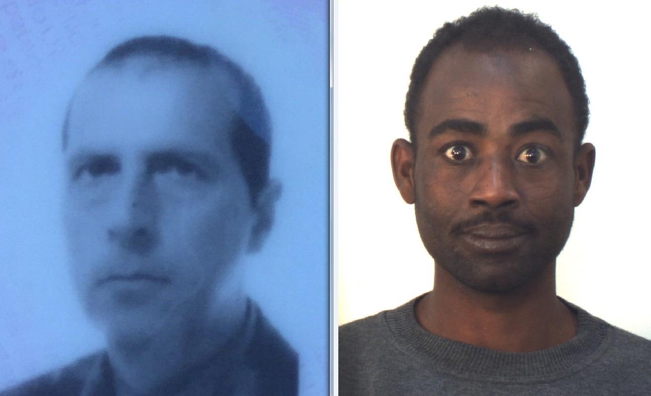 Fabrizio Statzu, la vittima, e Mohamed David Johnny, accusato dell'omicidio
