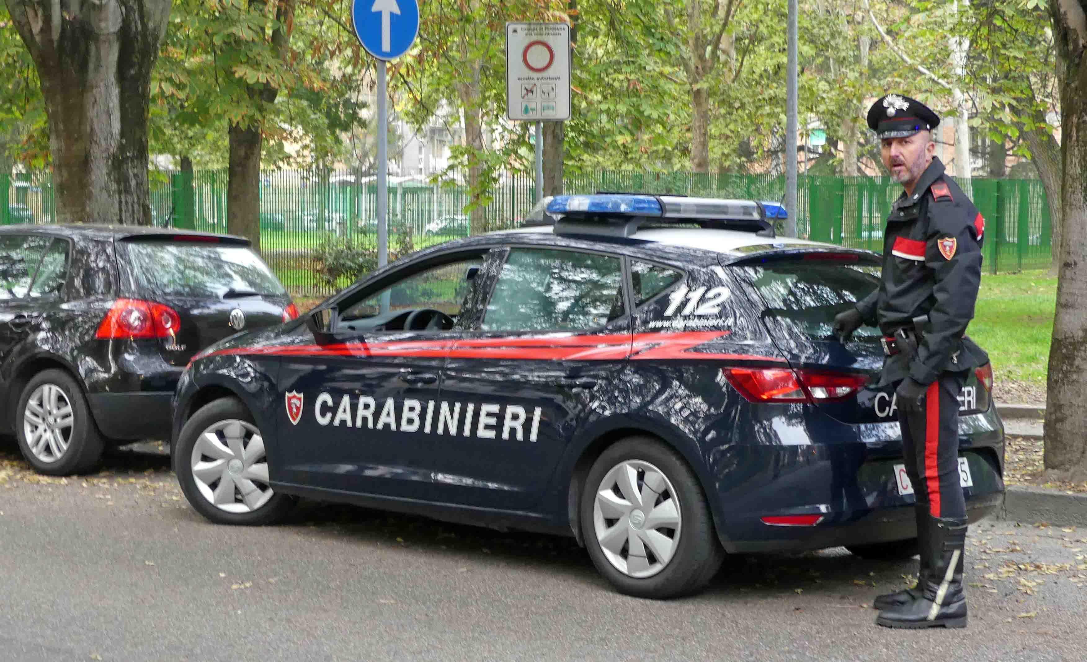 Una pattuglia dei carabinieri
