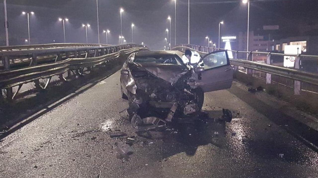 Schianto sull'asse mediano, traffico in tilt a Cagliari
