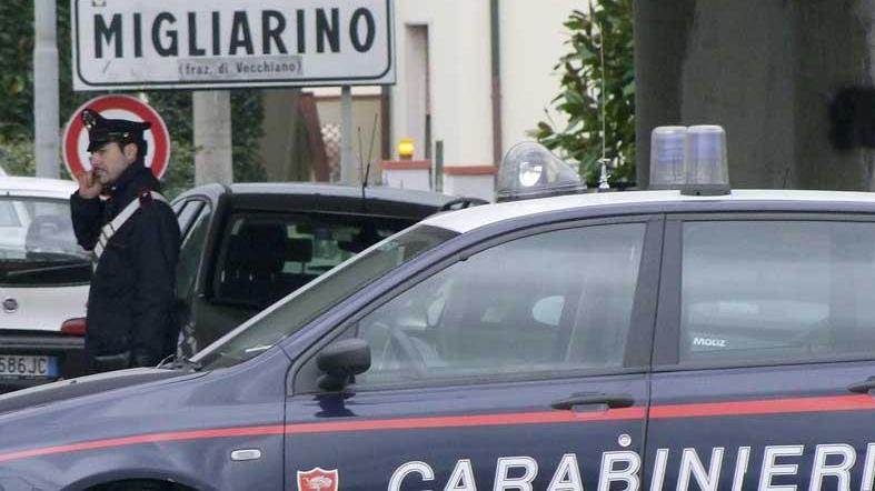 Un posto di controllo dei carabinieri a Migliarino (foto Fabio Muzzi)