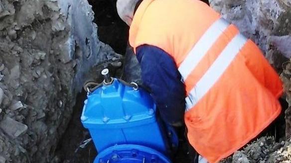 Lavori nel serbatoio, Abbanoa in azione