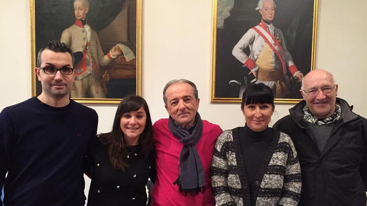 Aldo Milone insieme ad altri componenti di Prato libera e sicura