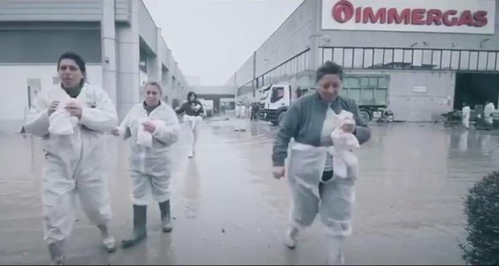 Dopo l'esondazione Immergas celebra la ripartenza con un video