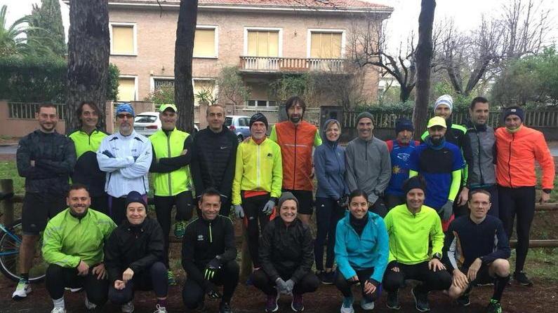 I runners in pista per Santo Stefano