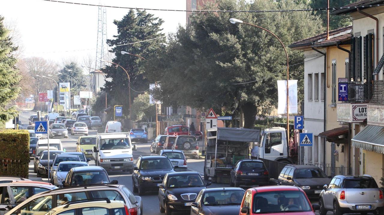 Traffico a Poggio a Caiano