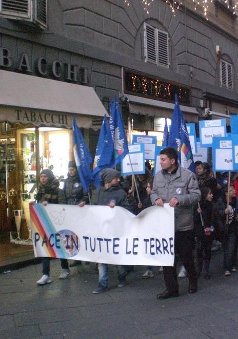 A Capodanno per le vie del centro in marcia per la pace 