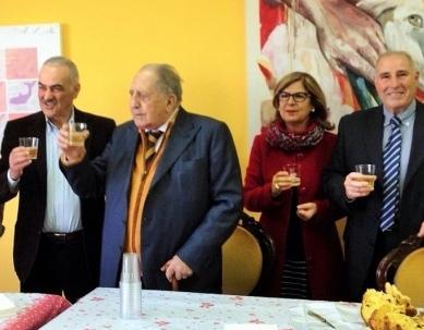 Brindisi di auguri con gli ex sindaci 