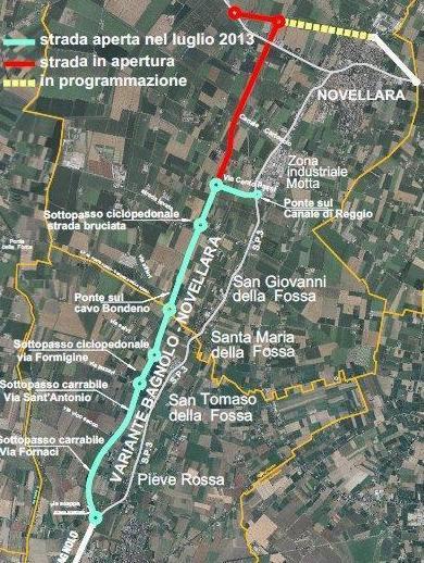 Novellara ostaggio di cento metri 