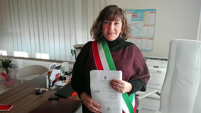 La sindaca di Giave Maria Antonietta Uras