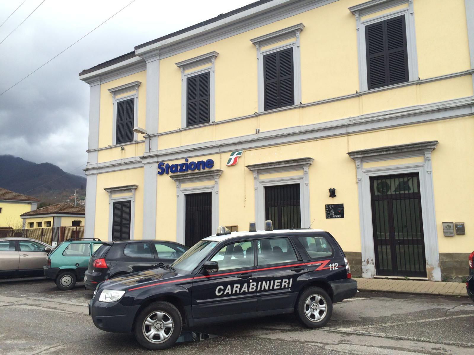Una pattuglia dei carabinieri della stazione di Vernio