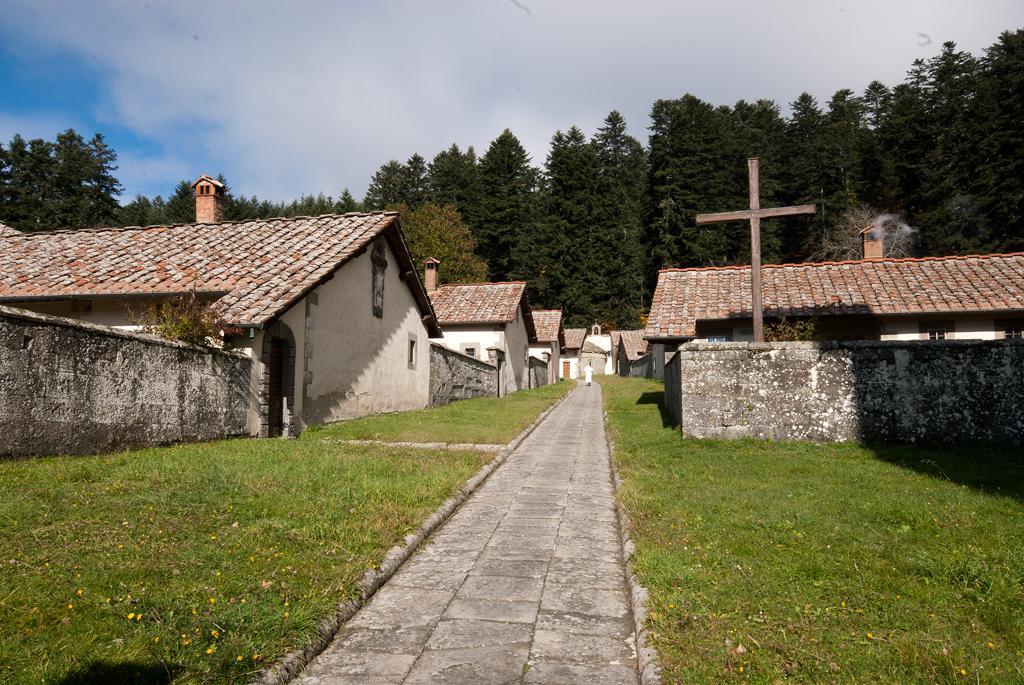Uno scorcio dell'eremo di Camaldoli, in provincia di Arezzo