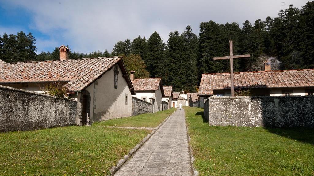 Uno scorcio dell'eremo di Camaldoli, in provincia di Arezzo