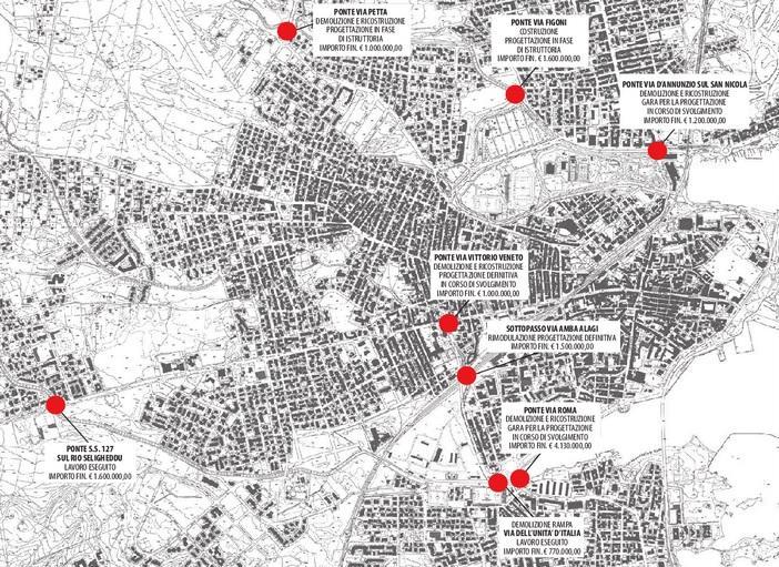 Olbia in cerca di sicurezza, nel 2018 giù cinque ponti 