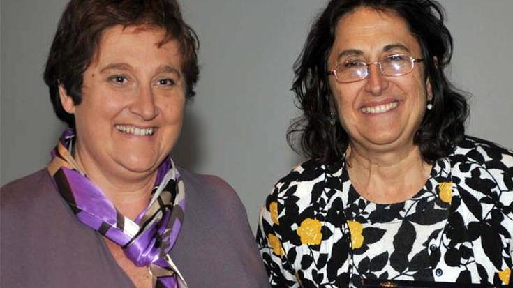 Una bella immagine di Antonella Bruschi (a sinistra) insieme alla dg della Asl Maria Teresa De Lauretis