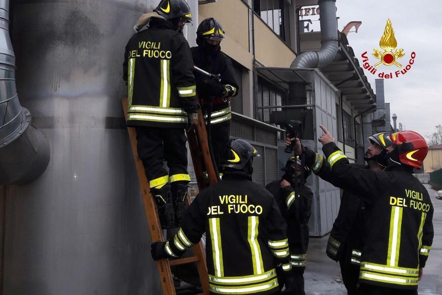 L'intervento dei vigili del fuoco 
