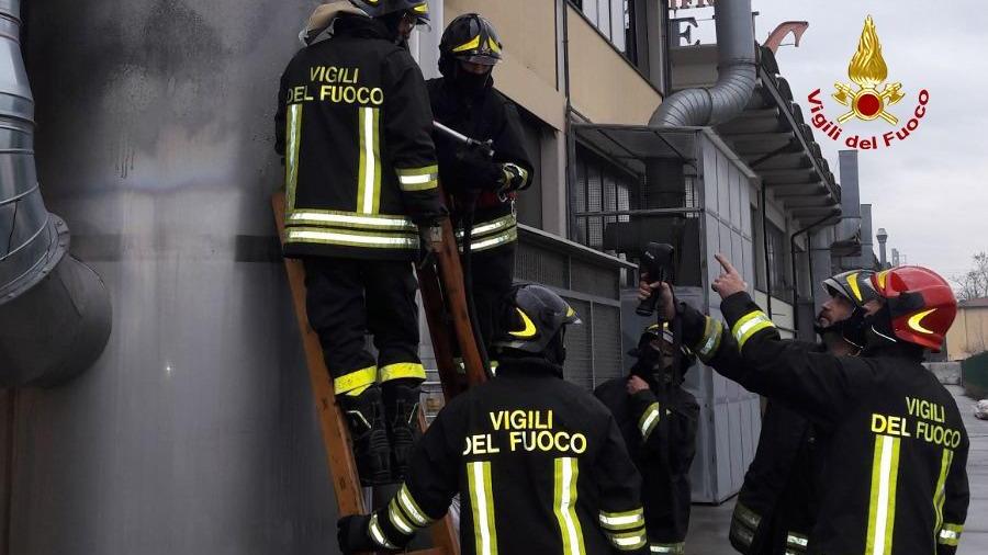 L'intervento dei vigili del fuoco