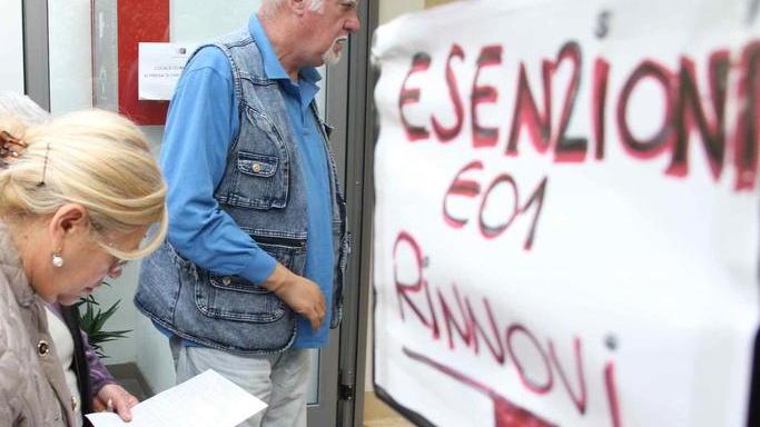 Esenzioni da reddito: si rinnovano da lunedì prossimo