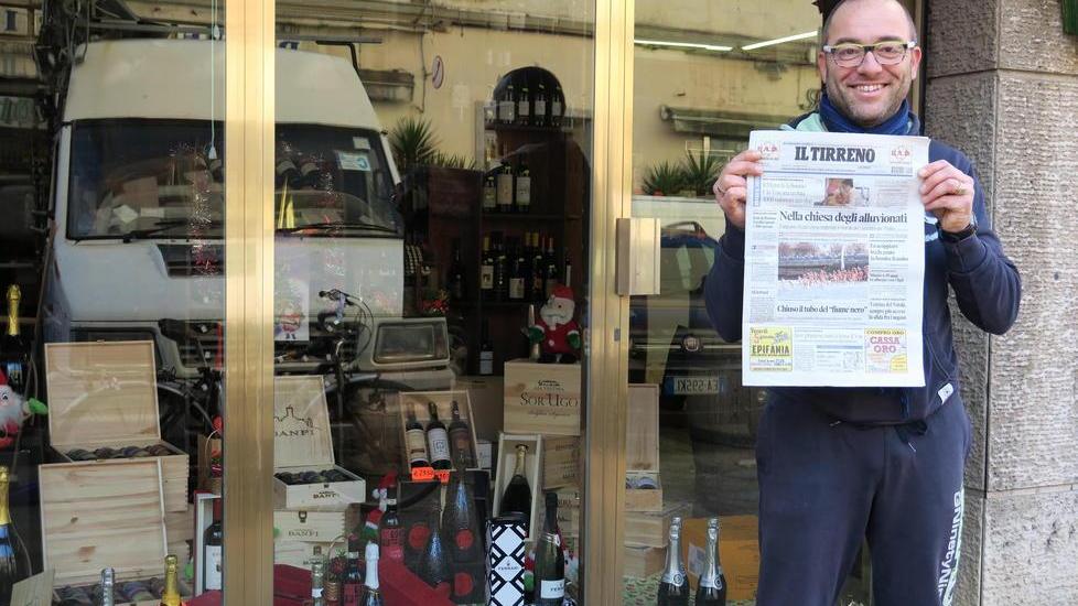 Babbo Natale? Spunta tra le bottiglie