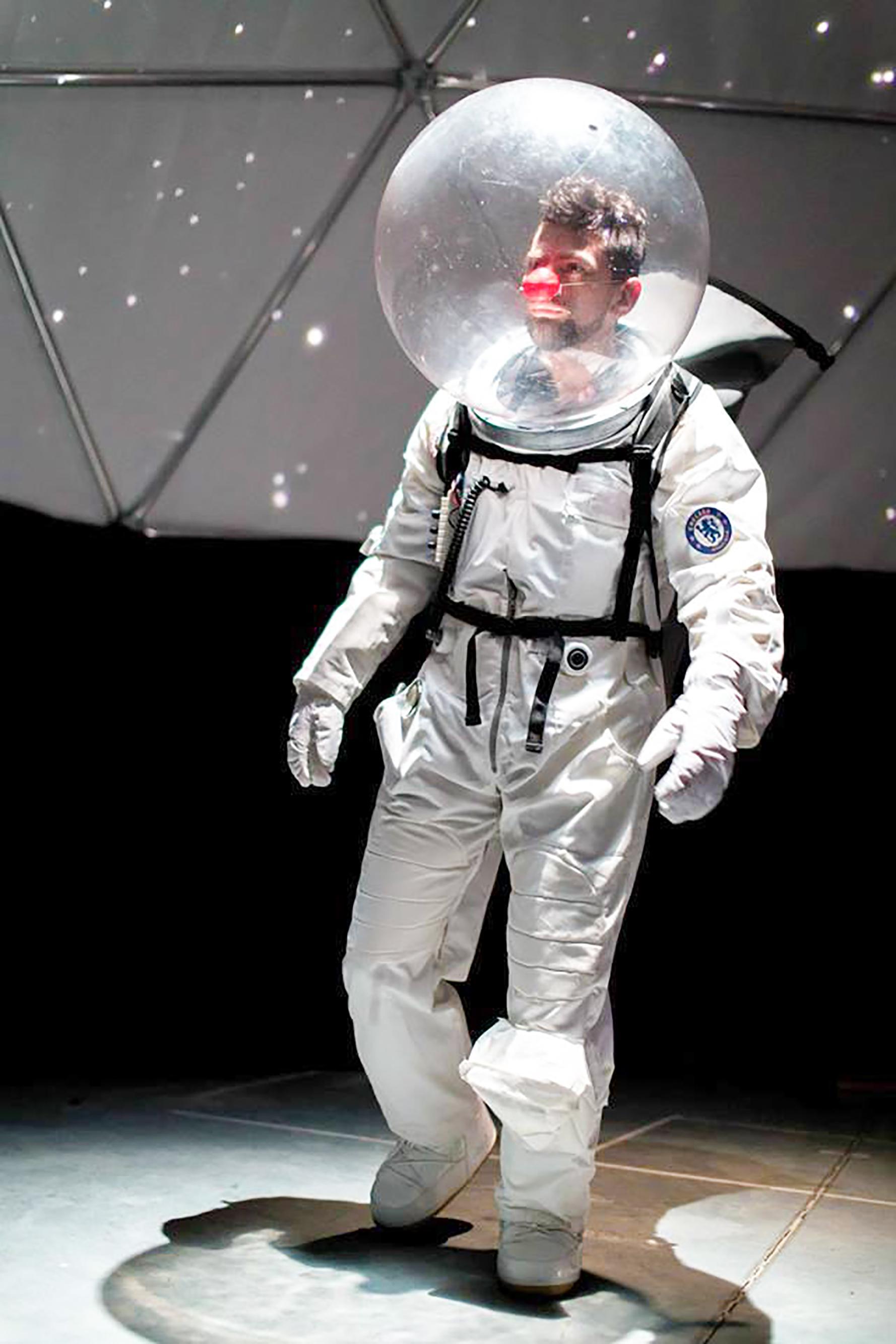 Il casco di Juri il cosmonauta (foto Roberto Gabrielli)