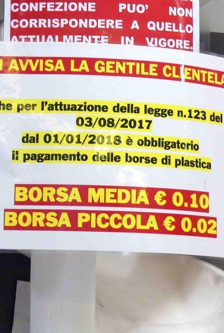 Sacchetto “bio”, in farmacia quasi nessuno li chiede