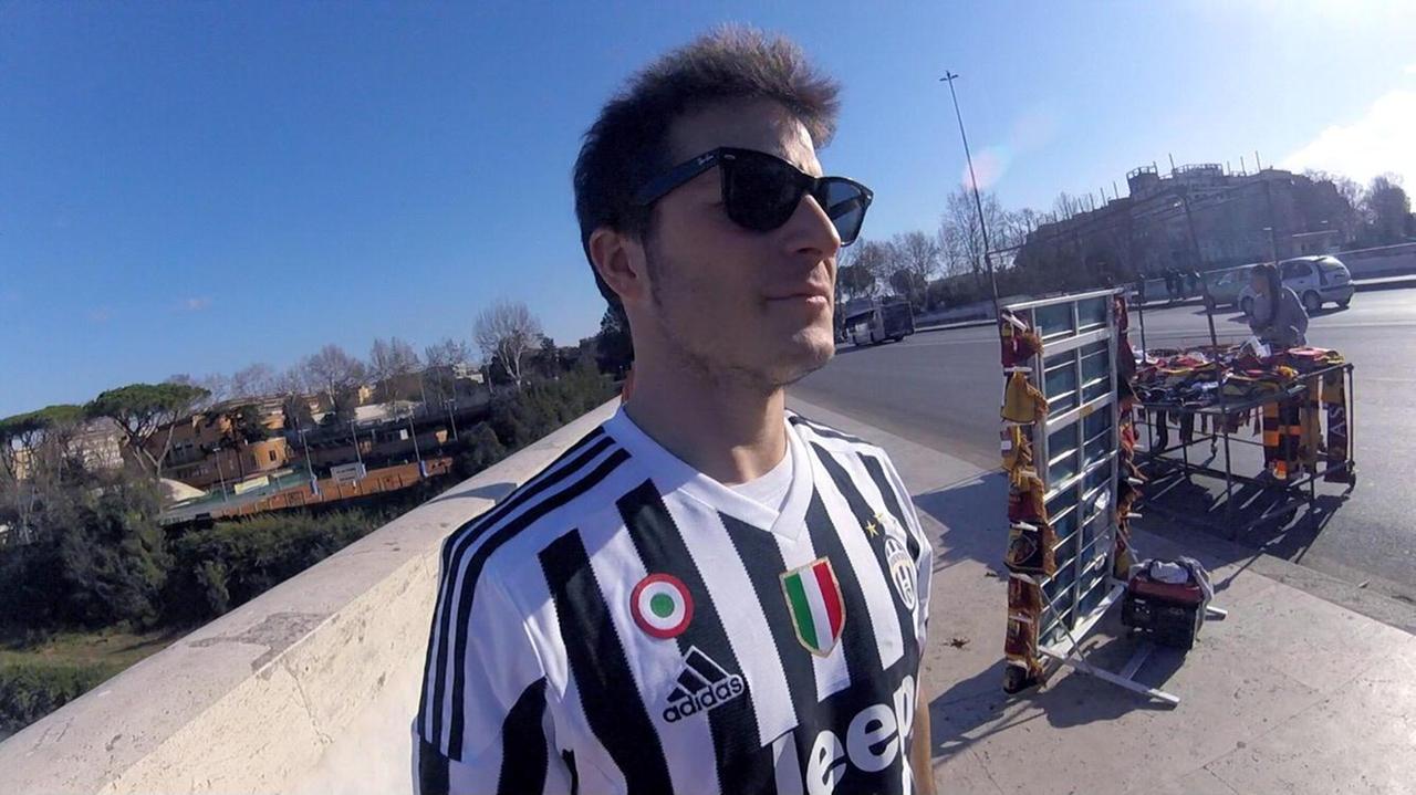 Giacomo Carolei con la maglia della Juventus