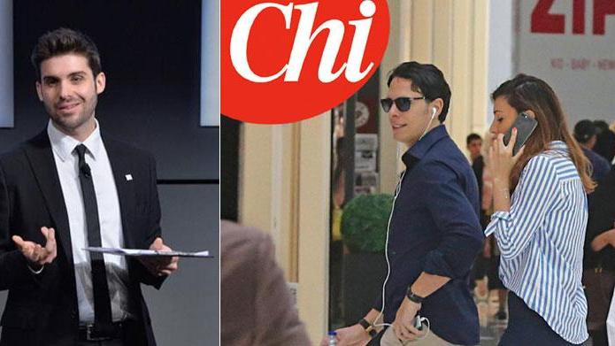 A sinistra Daniele Bonistalli, a destra Tulliani con la fidanzata Federica Papadia immortalati a Dubai da "Chi"