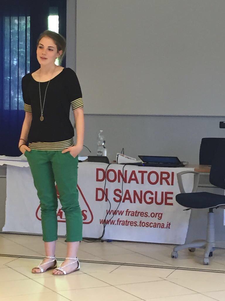 La ventenne di Fucecchio Clarissa Salvadori che ha subìto il trapianto del midollo 