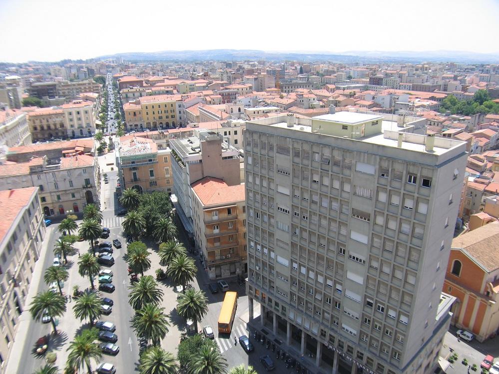 Piazza Castello e via Roma a Sassari