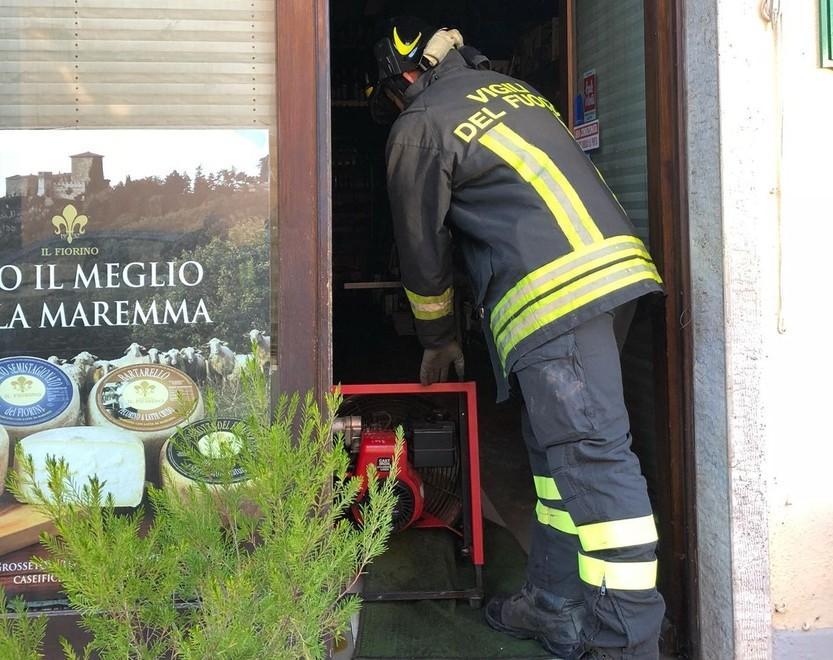 Corto circuito Incendio nel negozio