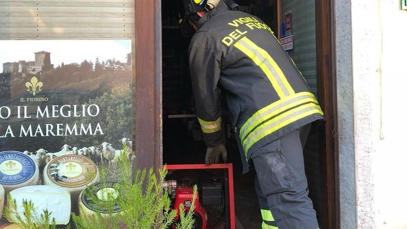 Corto circuito Incendio nel negozio
