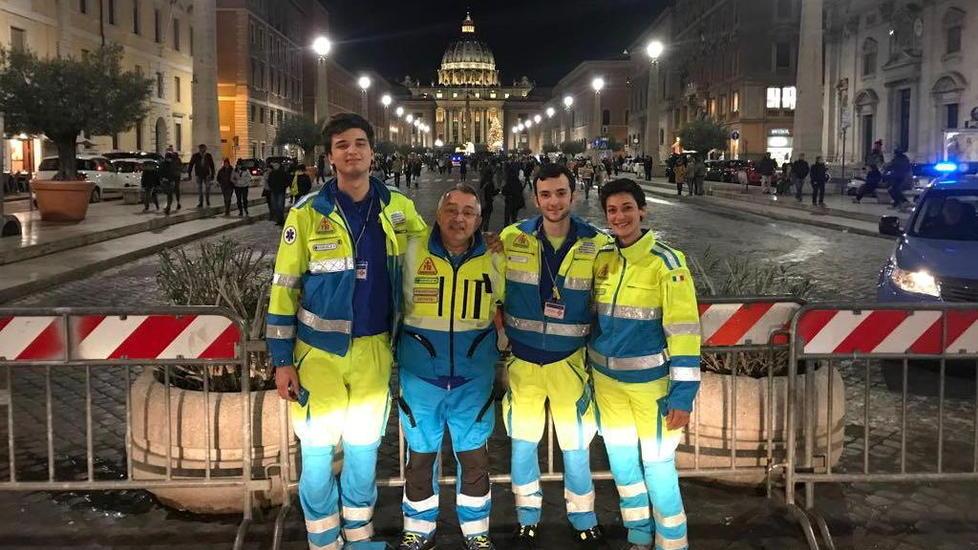 Quattro volontari in Vaticano