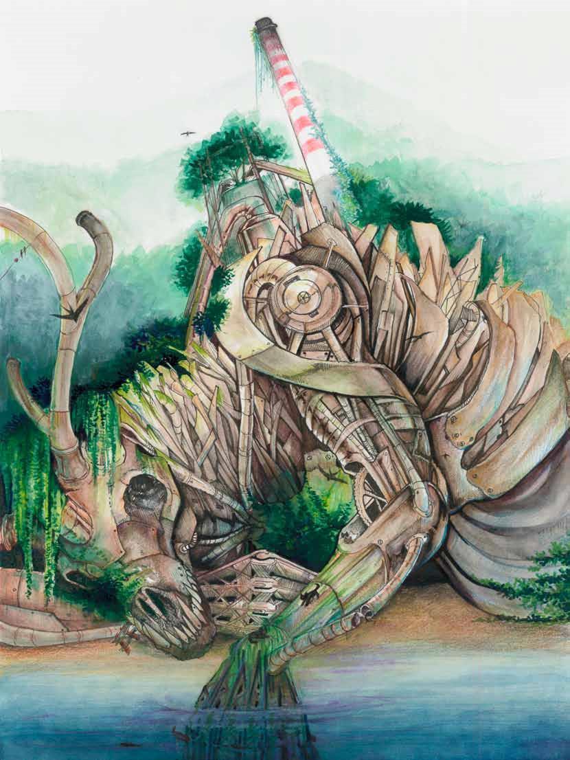 Il mostro d'acciaio nel disegno di Miriam Borgioli 