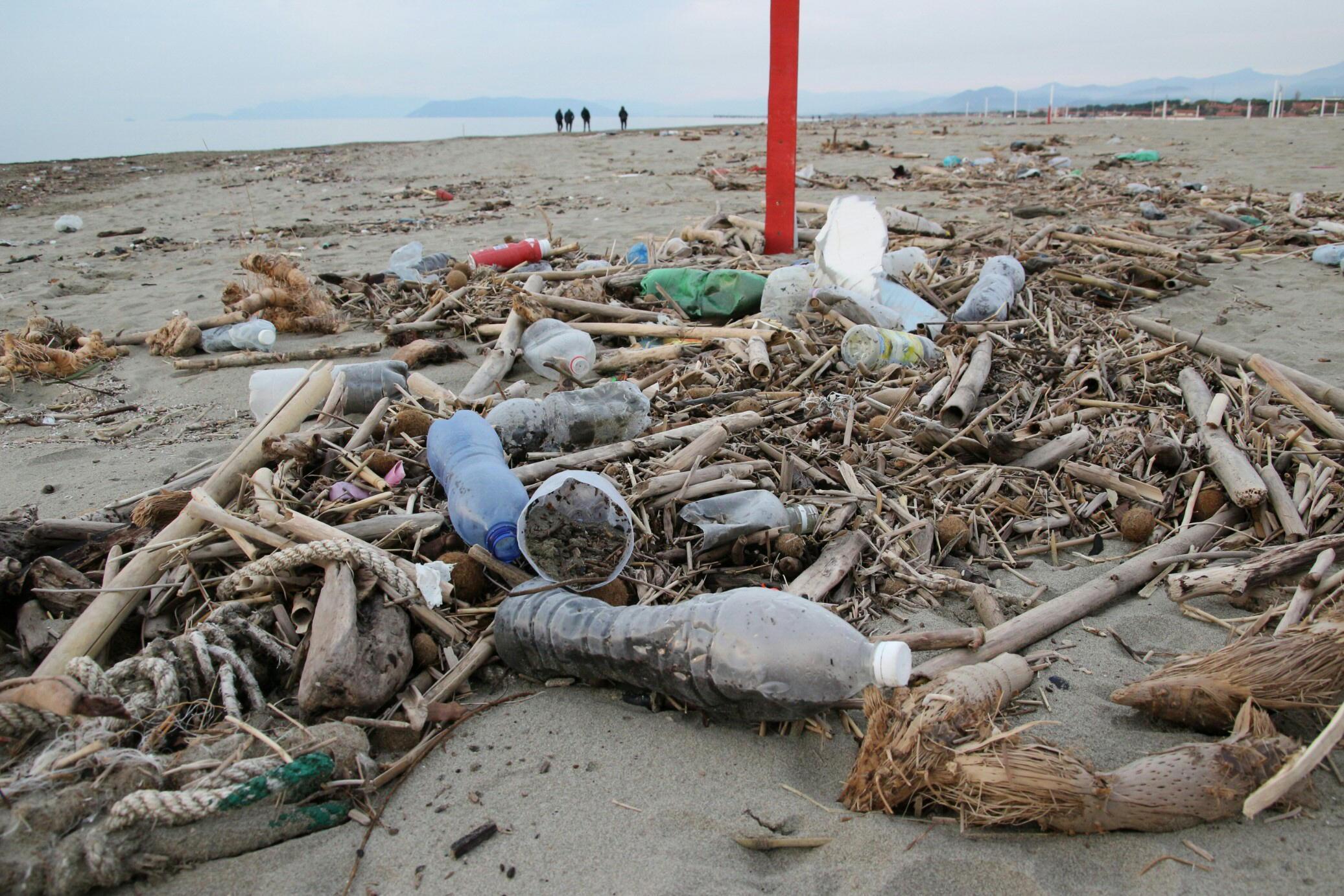 La plastica in spiaggia