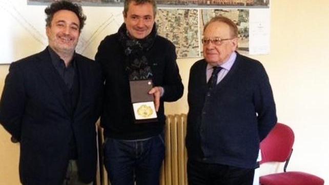 Da sinistra Gianfaldoni, Eligi e Moschini durante la presentazione in Comune