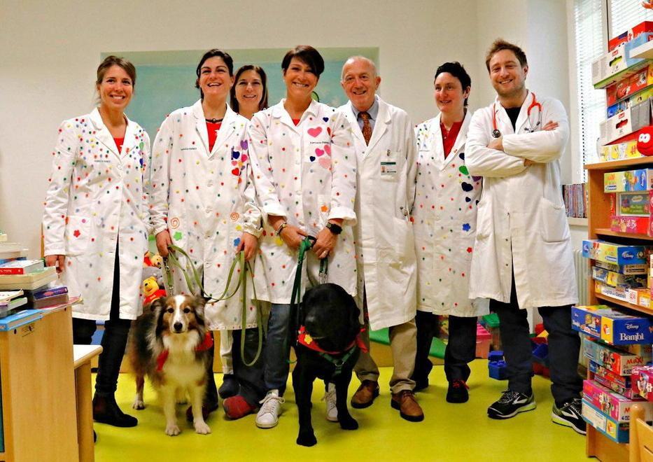 Tea, Diana e Kobi a pediatria arrivano i cani “dottori” 