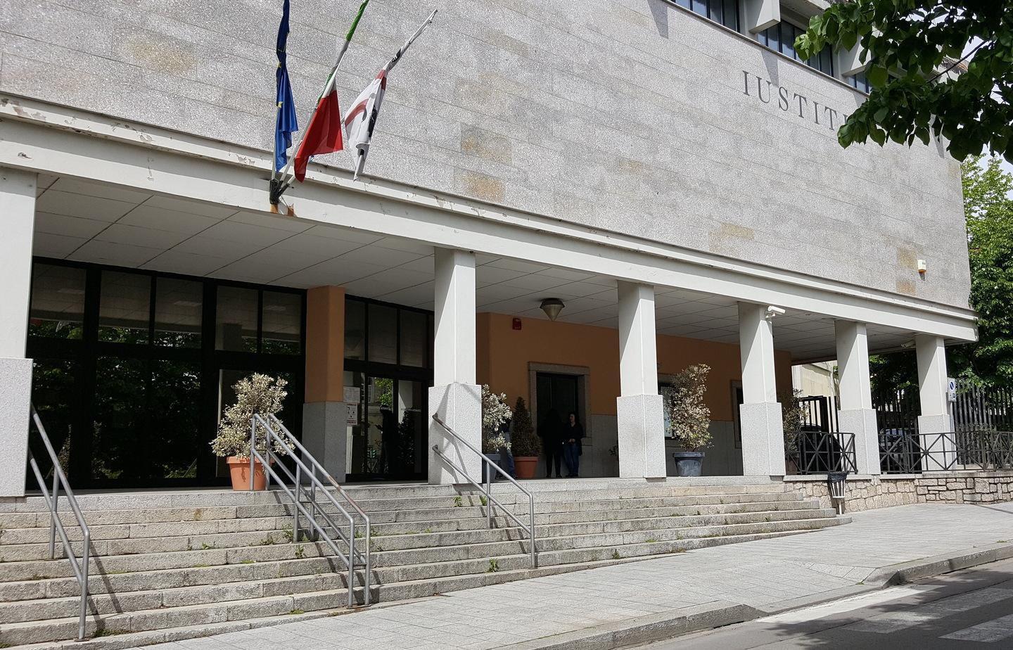 Il tribunale di Tempio dove si svolse l'asta