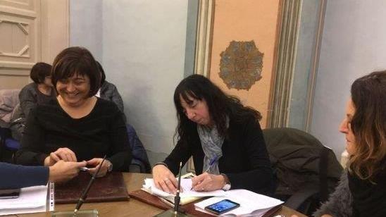 Un momento della firma del protocollo tra Regione e sindacati sulle Terme