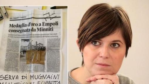 Proiettili e svastica alla sindaca Barnini «Ti ammazziamo»