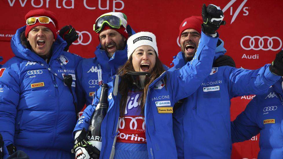 Super Goggia concede il bis nella discesa libera di Cortina 